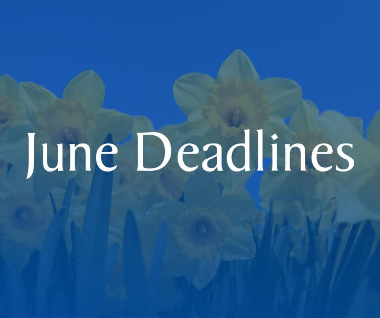 june tax deadlines